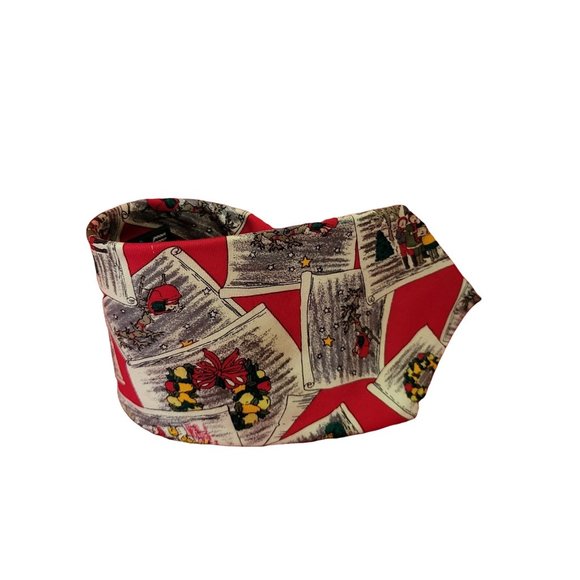 Wembley Christmas Red Silk Tie Photographs and Memories - Picture 3 of 12